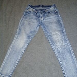 Miss Me Light Blue Straight Leg Jeans